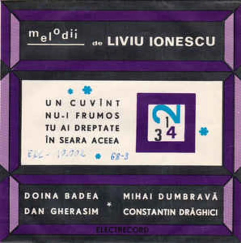 Liviu Ionescu  Melodii De Liviu Ionescu (1968)