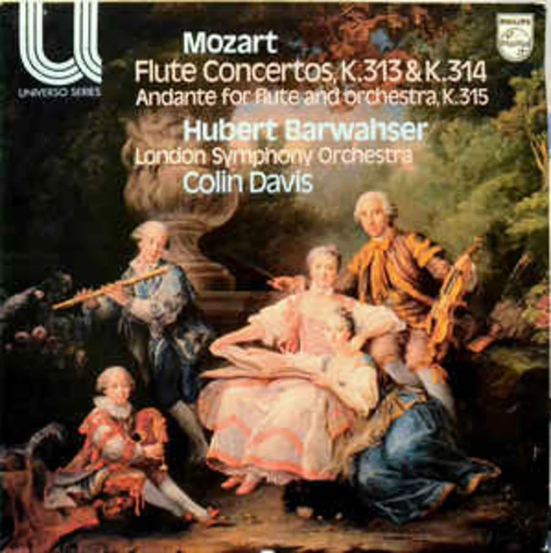 London Symphony Orchestra*, Hubert Barwahser, Colin Davis* / Mozart*  Flute Concertos, K.313 & K.314 - Andante For Flute And Orchestra, K.315