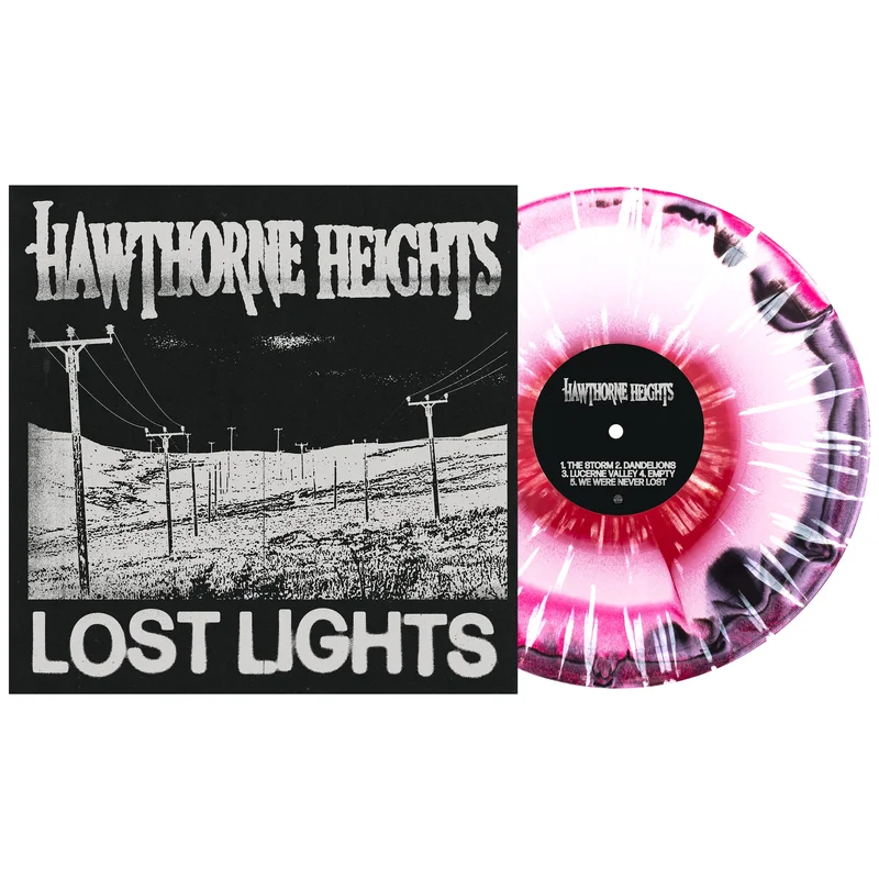 Lost Lights - Black, White & Hot Pink Aside/Bside W/ White Splatter LP