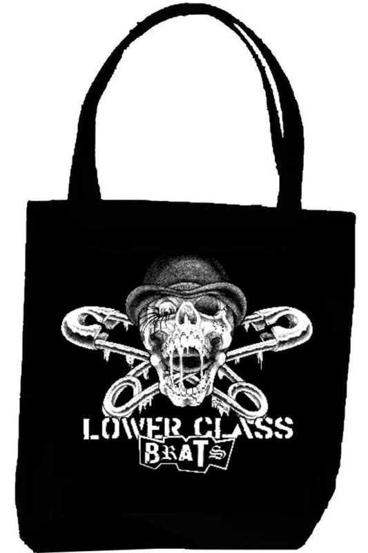 LOWER CLASS BRATS SKULL tote