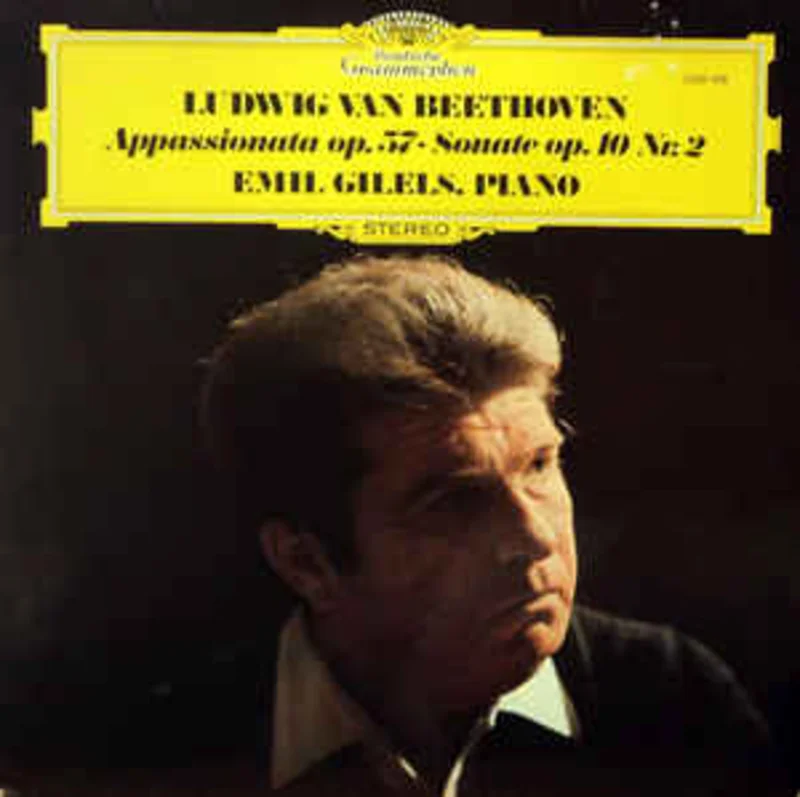 Ludwig van Beethoven  Emil Gilels  Appassionata Op. 57  Sonate Op. 10 Nr. 2 (1974)
