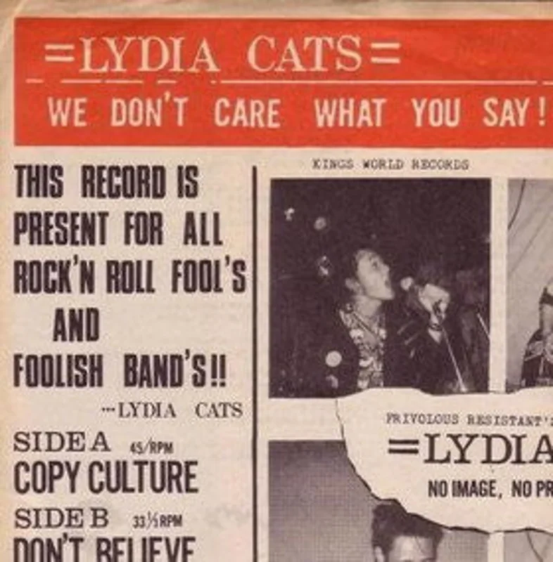 Lydia Cats - We Don't Care What You Say! USED 7"