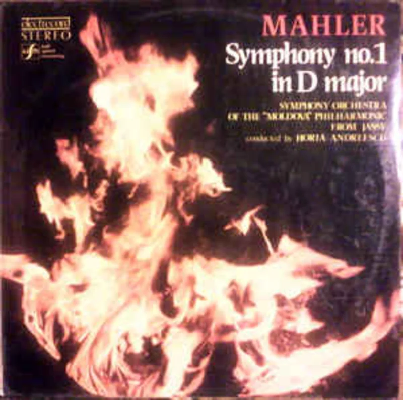 Mahler* - Symphony Orchestra of the "Moldova" Philharmonic from Jassy* conducted by : Horia Andreescu  Symphony No. 1 In D Major = Simfonia Nr. 1 n Re Major (1987)
