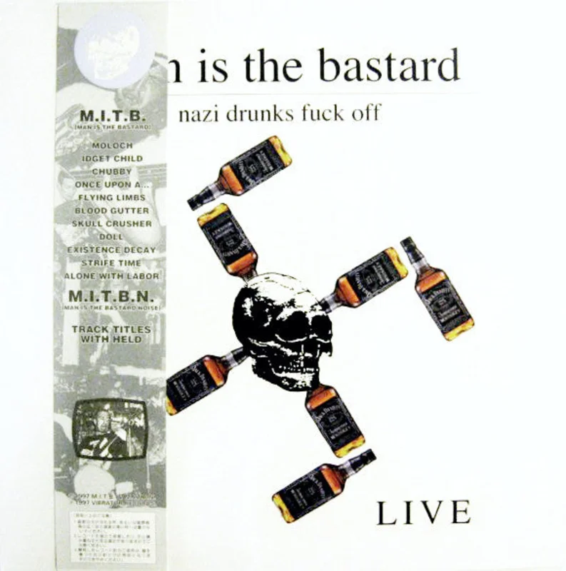 Man Is The Bastard / Man Is The Bastard Noise - Nazi Drunks Fuck Off Live / Native American Life USED LP