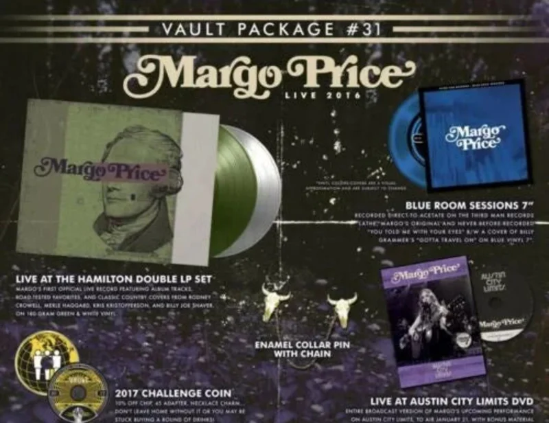 Margo Price  Live At The Hamilton 11/09/2016 Lp (Ltd Deluxe Coke Bottle Clear/ White Vault Package 31)