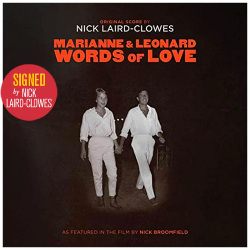 Marianne & Leonard: Words of Love -  original score on vinyl LP signed by Nick Laird-Clowes