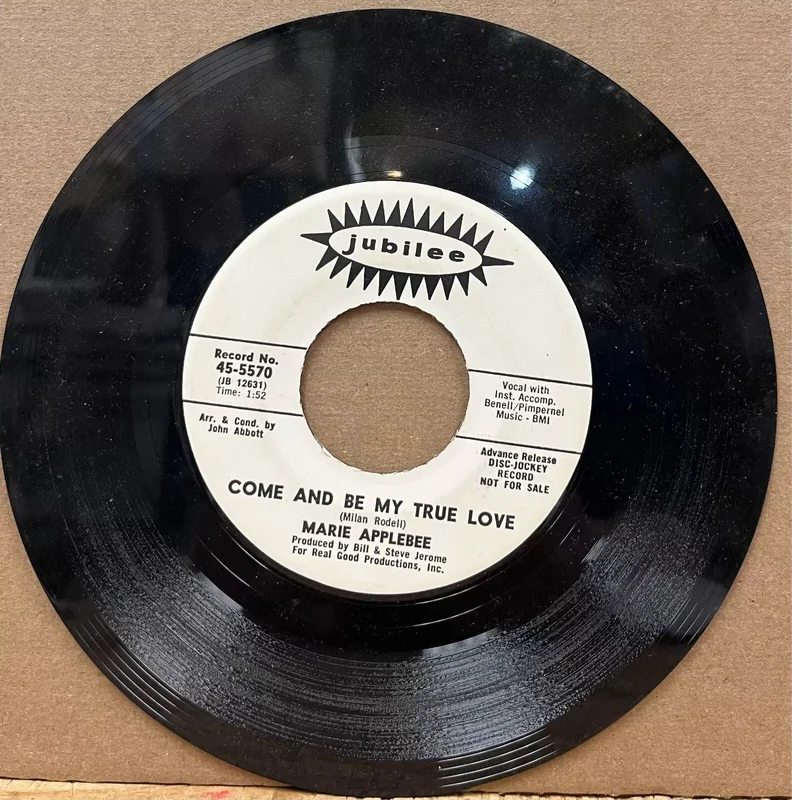 Marie Applebee - Come and Be My True Love b/w Dear Mrs. Applebee