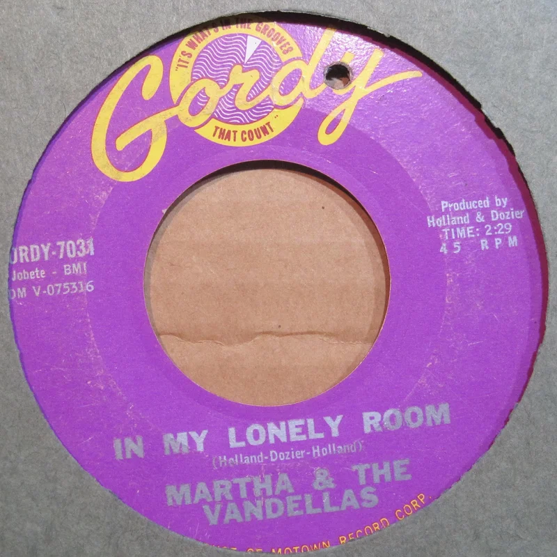Martha & The Vandellas - In my Lonely Room b/w A Tear For The Girl