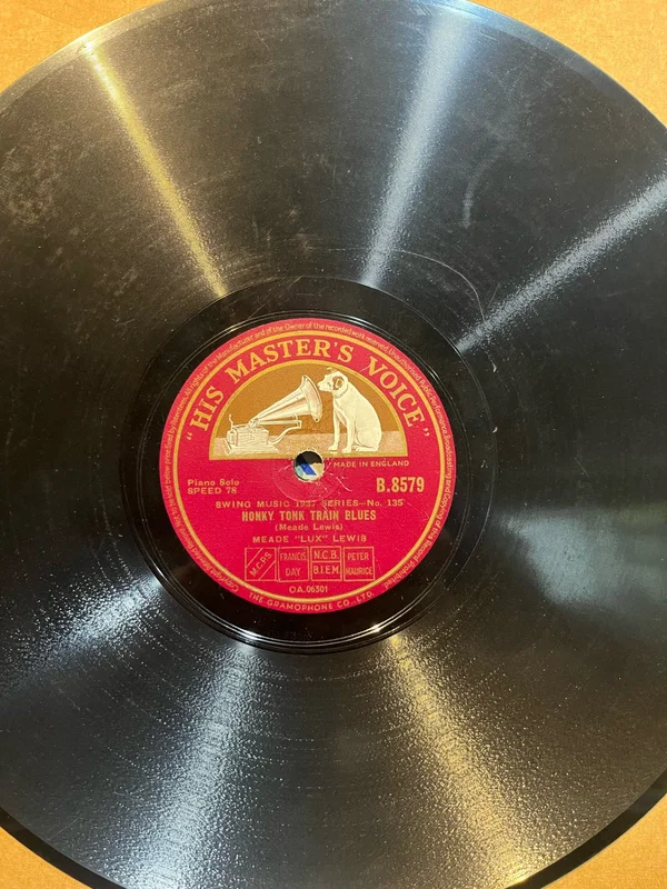 Meade "Lux" Lewis - Honky Tonk Train Blues b/w Whistlin' Blues