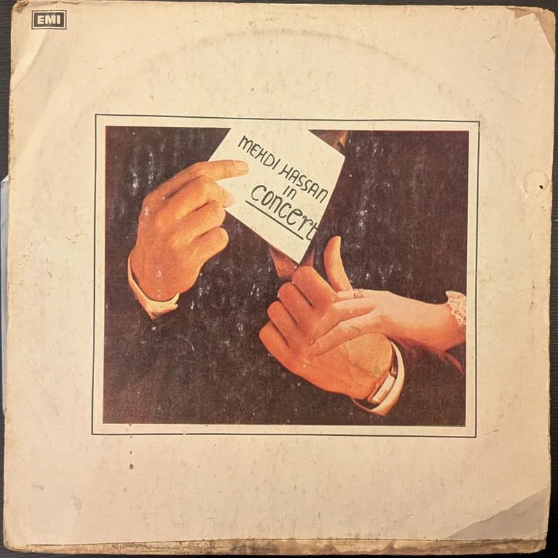 Mehdi Hassan  In Concert Vol. II (Used Vinyl - VG+) JB Marketplace