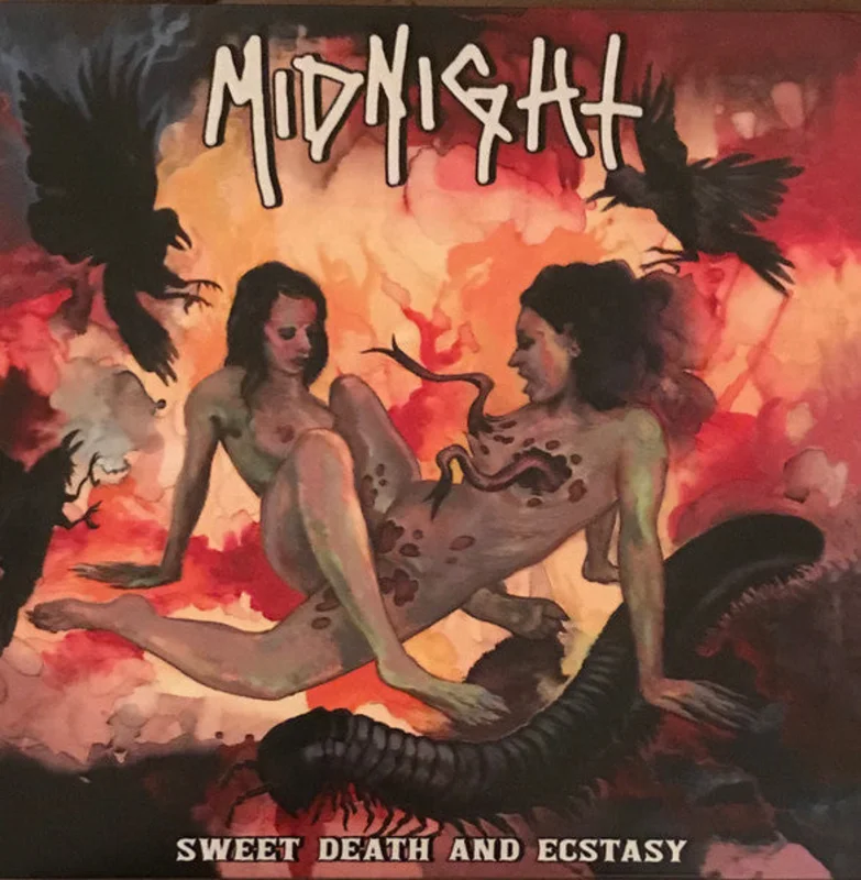 Midnight - Sweet Death And Ecstasy USED METAL LP (orange red vinyl)