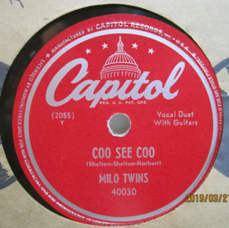 Milo Twins - Coo See Coo b/w Pretty Mama Boogie