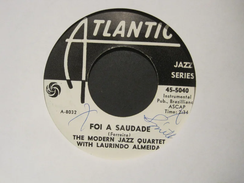 Modern Jazz Quartet with Laurindo Almeida - Fugue in A Minor b/w Foi A Saudade
