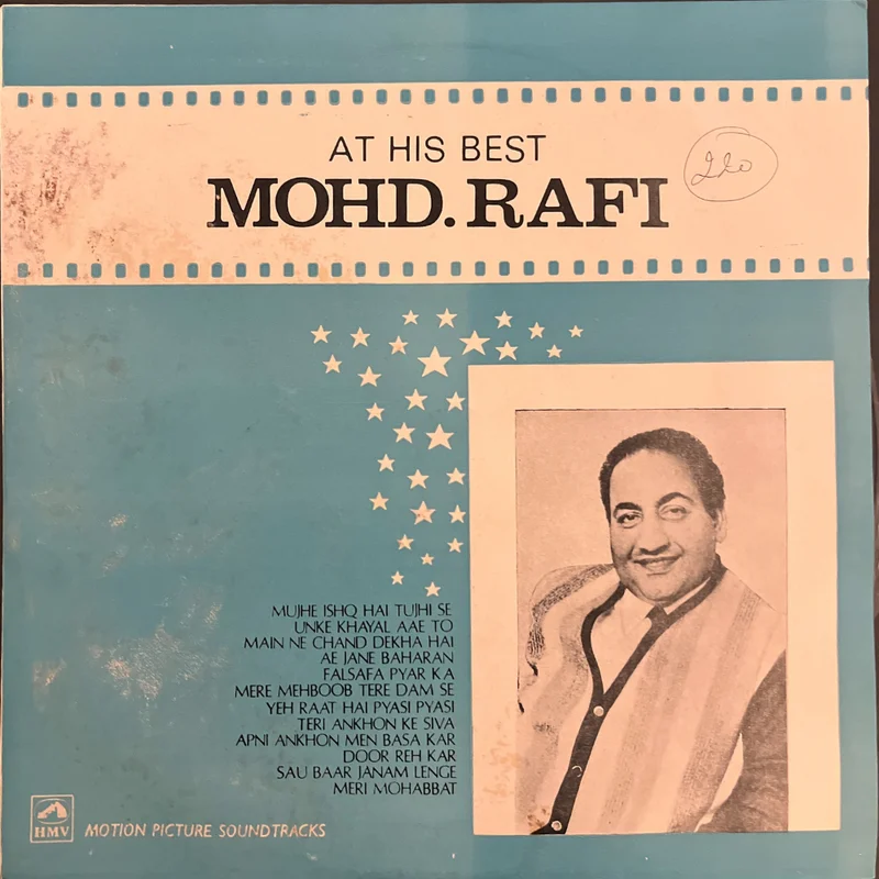 Mohd. Rafi*  At His Best (Used Vinyl - VG+) JB Marketplace