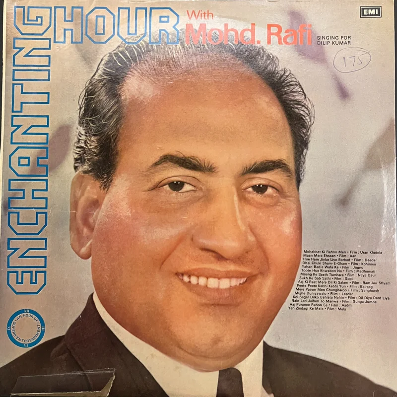 Mohd. Rafi*  Enchanting Hour With Mohd. Rafi (Singing For Dilip Kumar) (Used Vinyl - VG+) JB Marketplace