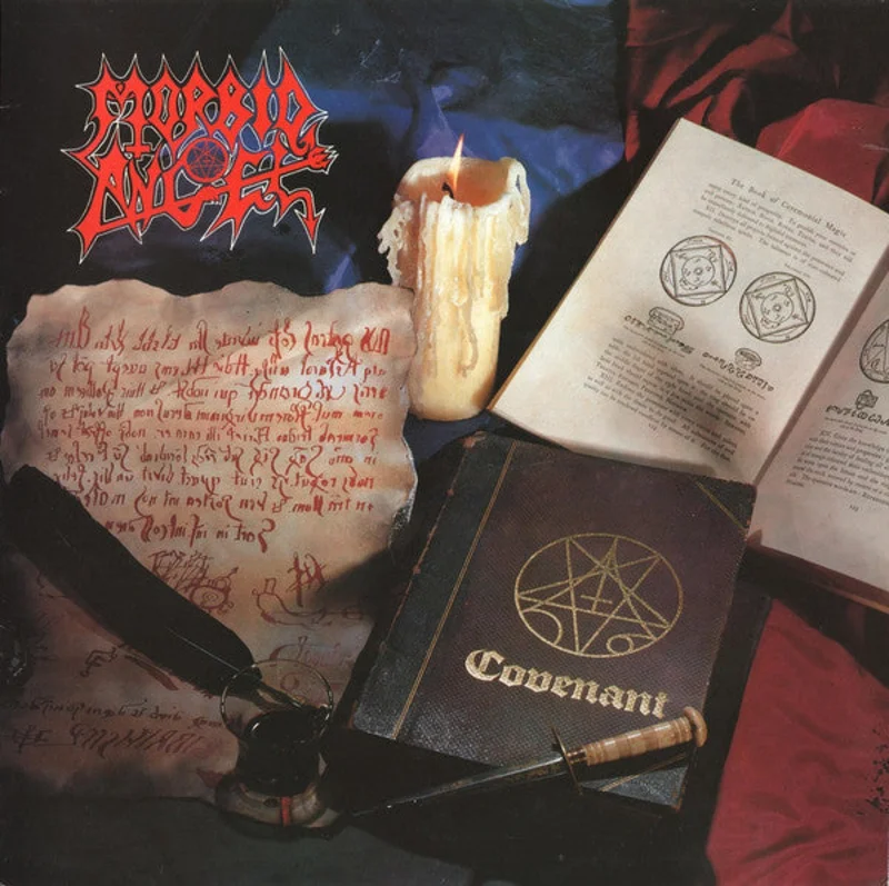 Morbid Angel - Covenant USED METAL LP (red clear marble vinyl)
