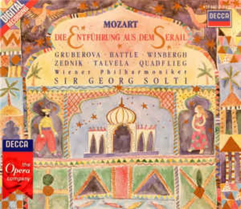 Mozart*  Edita Gruberova, Kathleen Battle, Gsta Winbergh, Heinz Zednik, Martti Talvela, Will Quadflieg, Wiener Philharmoniker, Sir Georg Solti*  Die Entfhrung Aus Dem Serail (1987)