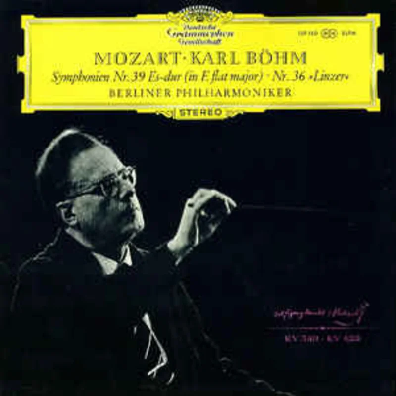 Mozart*  Karl Bhm, Berliner Philharmoniker  Symphonien Nr. 39 Es-Dur  Nr. 36 Linzer (1966)