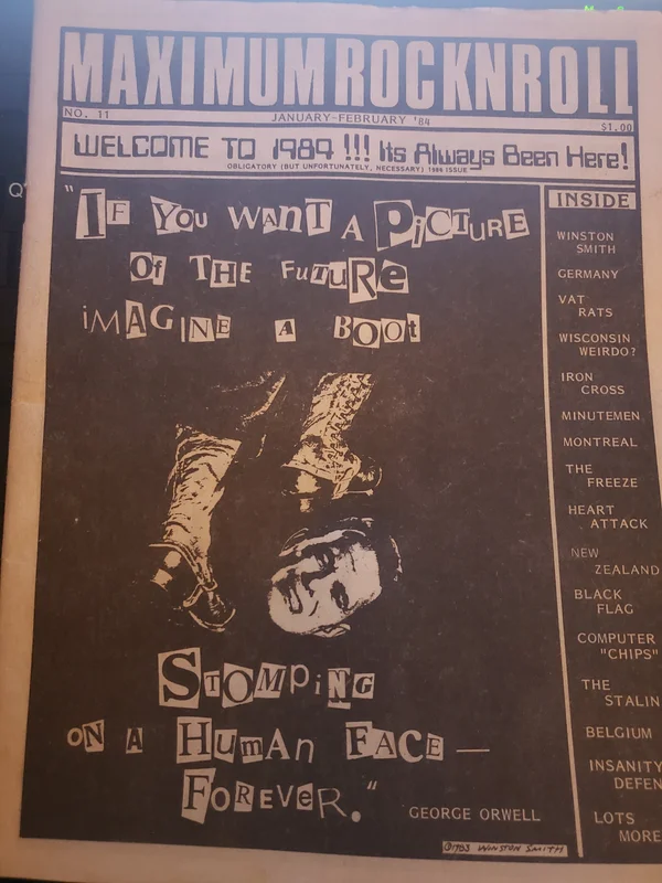 MRR #11 USED MAGAZINE (1984)
