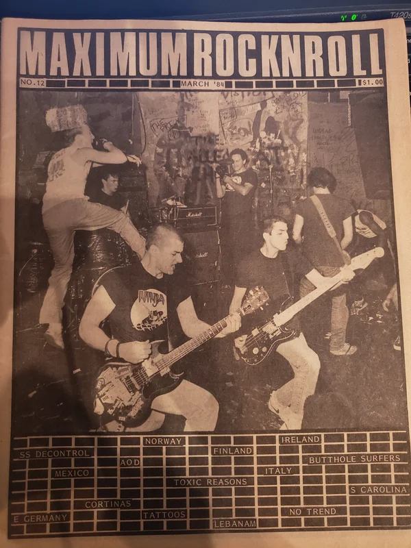 MRR #12 USED MAGAZINE (1984)