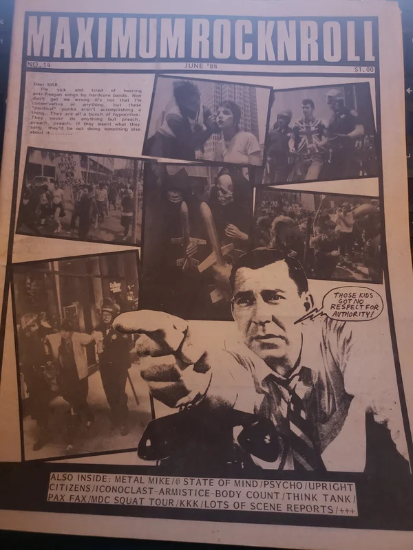 MRR #14 USED MAGAZINE (1984)