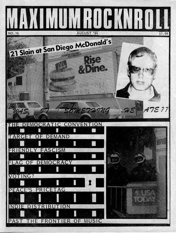 MRR #16 USED MAGAZINE (1984)