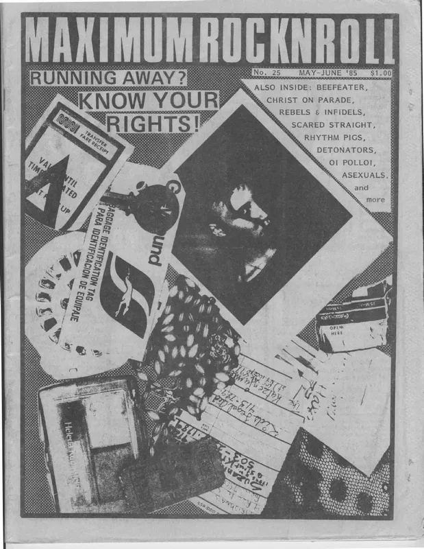 MRR #25 USED MAGAZINE (1985)