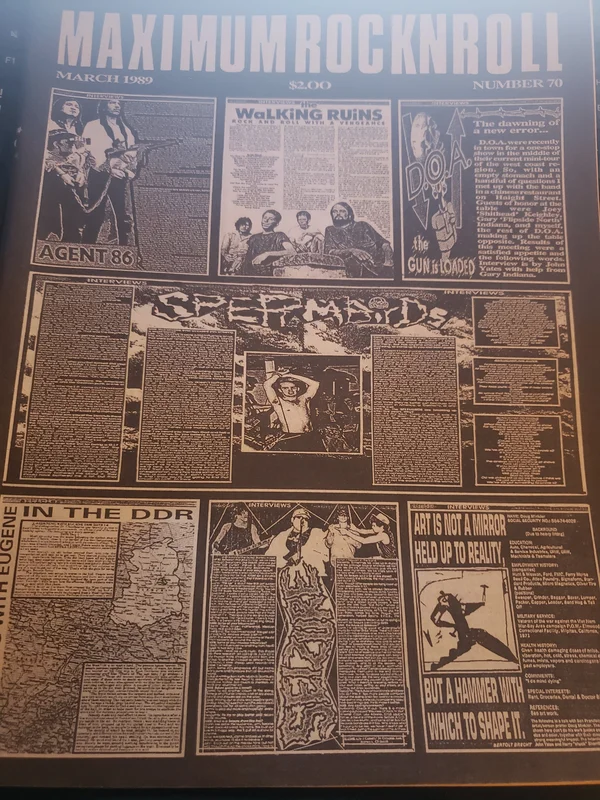 MRR #70 USED MAGAZINE