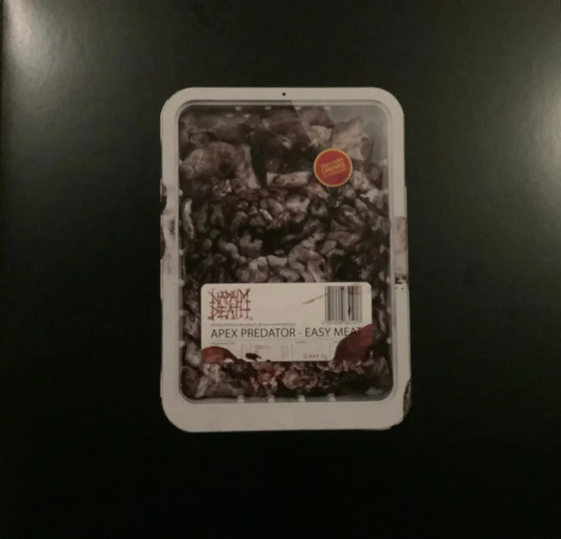 Napalm Death - Apex Predator Easy Meat  USED METAL LP (white/red black splatter vinyl)
