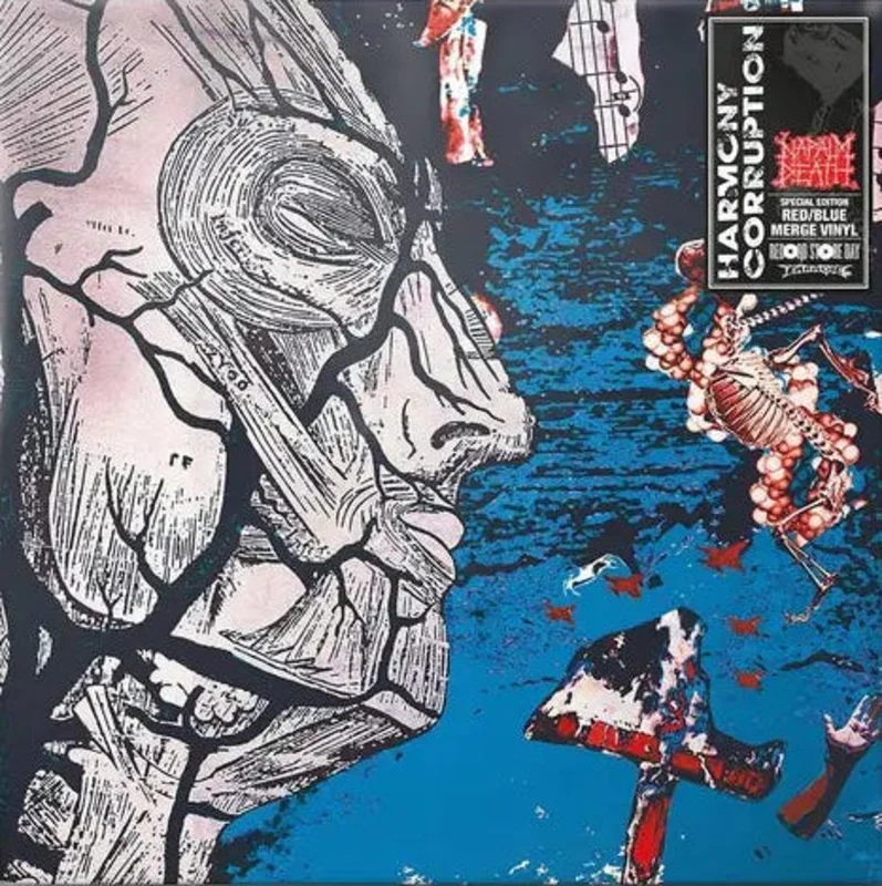Napalm Death - Harmony Corruption Lp (Ltd RSD 2026 Red/ Blue Merge)
