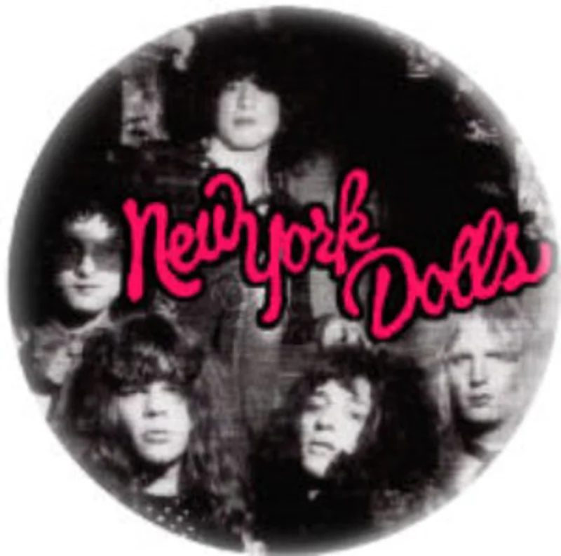 NEW YORK DOLLS button (1 inch)