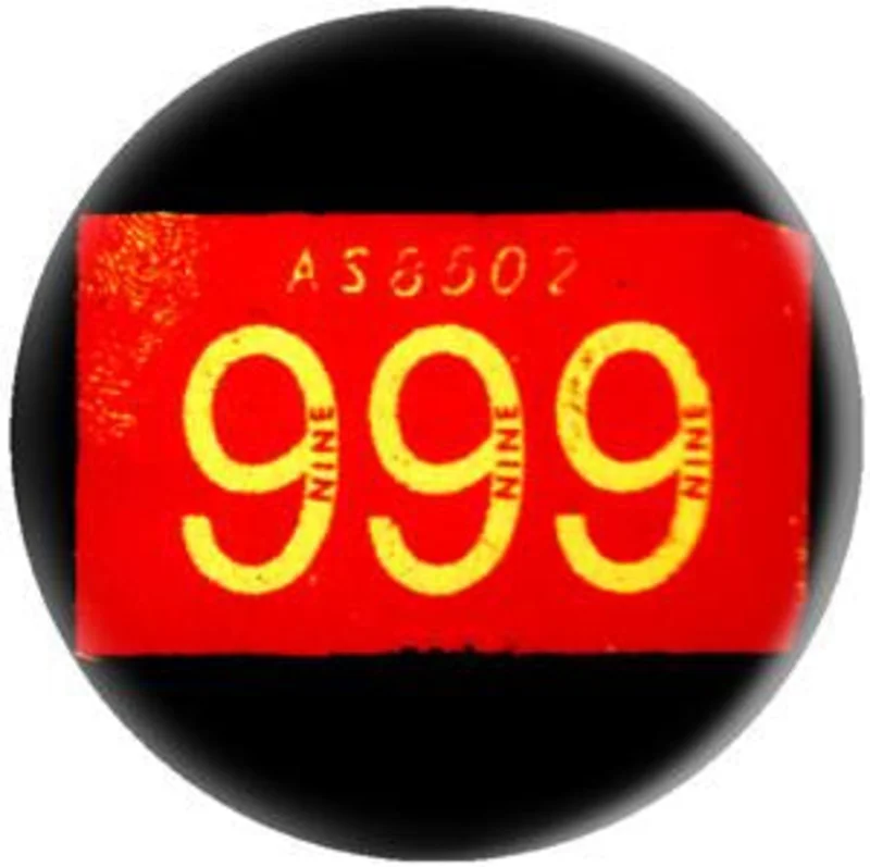 NINE NINE NINE LOGO button (1 inch)