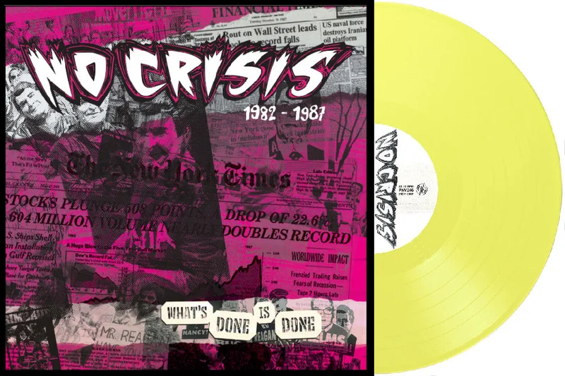 No Crisis - Whats Done Is Done 1982 to 87 NEW LP (yellow vinyl)