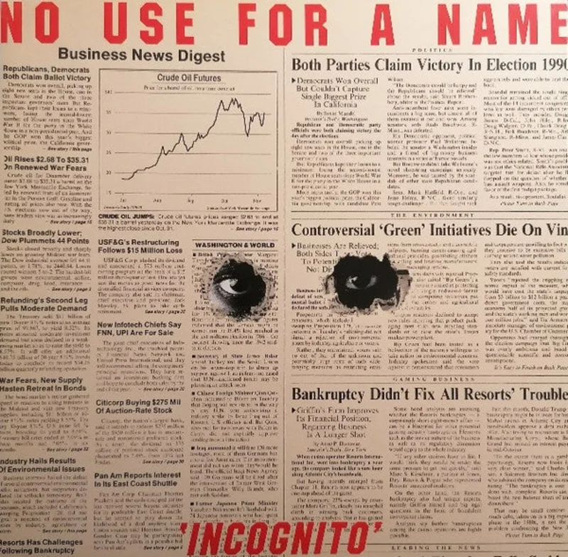No Use For A Name - Incognito USED LP (white vinyl)