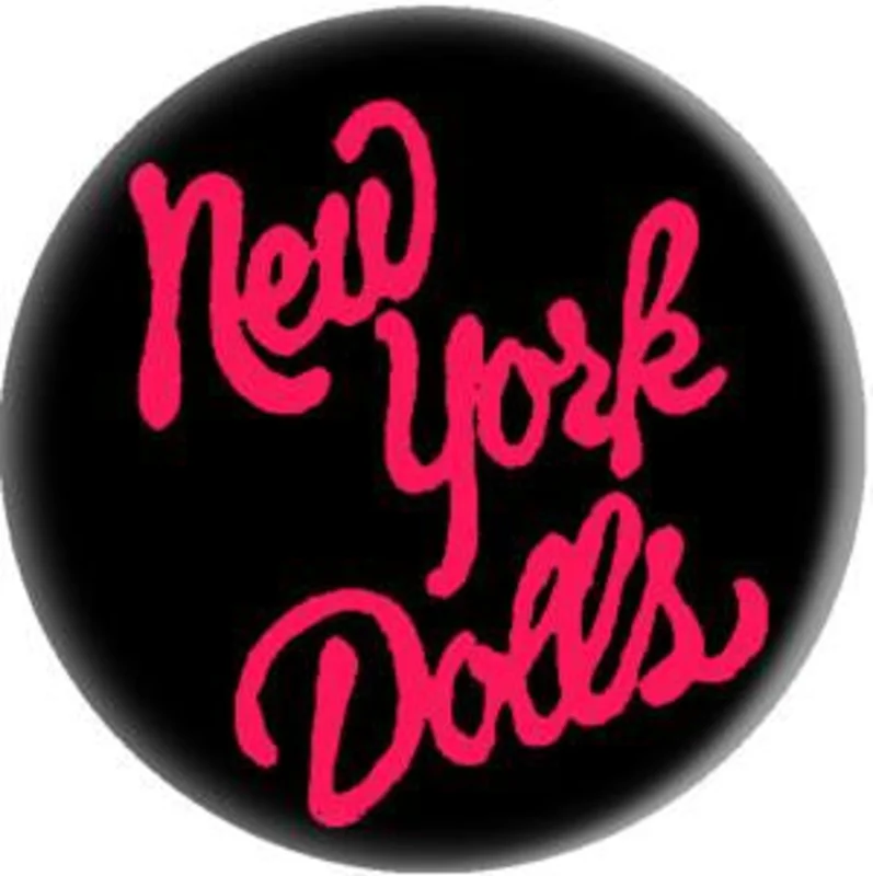 NY DOLLS LOGO button (1 inch)