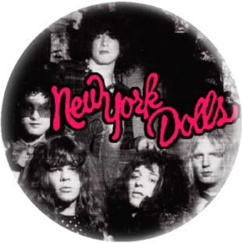 NY DOLLS PIC button (1 inch)