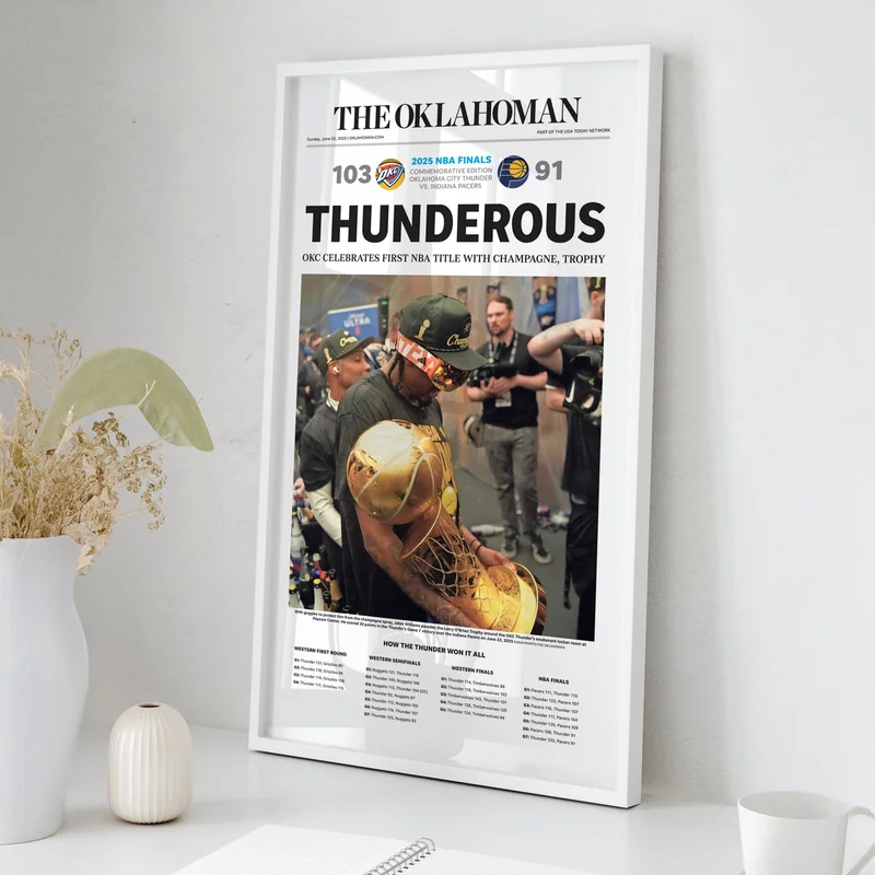 OKC Thunder Thunderous Front Page