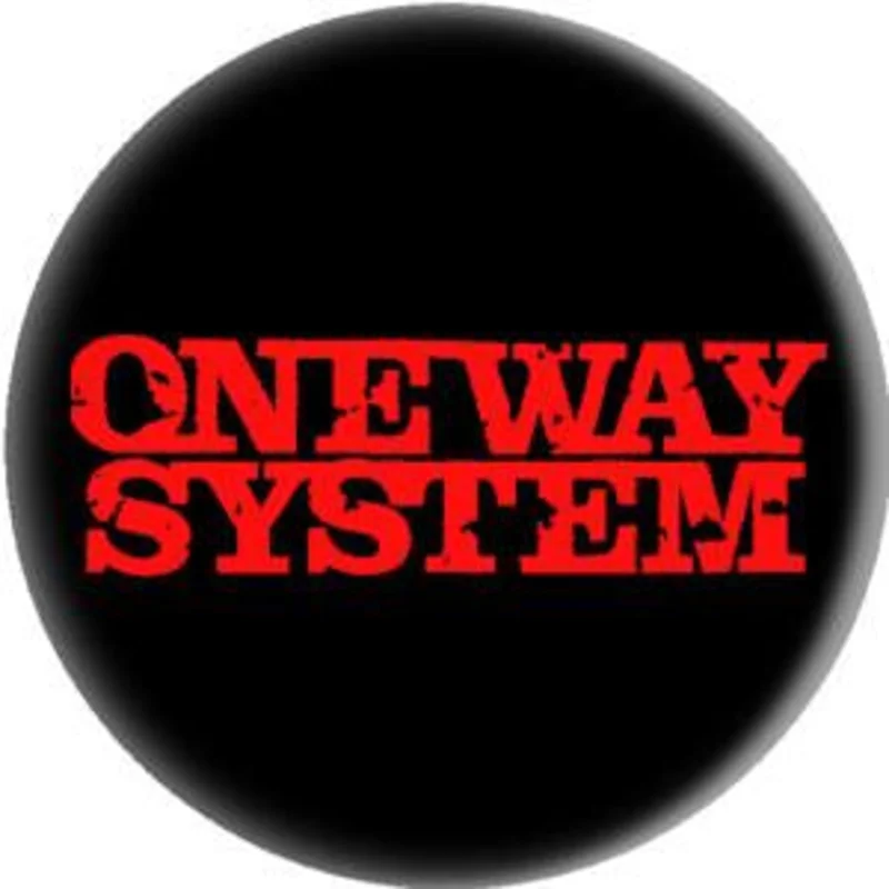 ONEWAY SYSTEM LOGO button (1 inch)