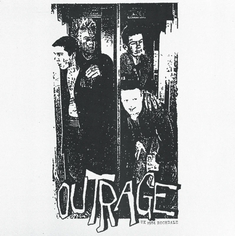 Outrage - UK 1984 Rochdale (demo) NEW 7" (black vinyl)