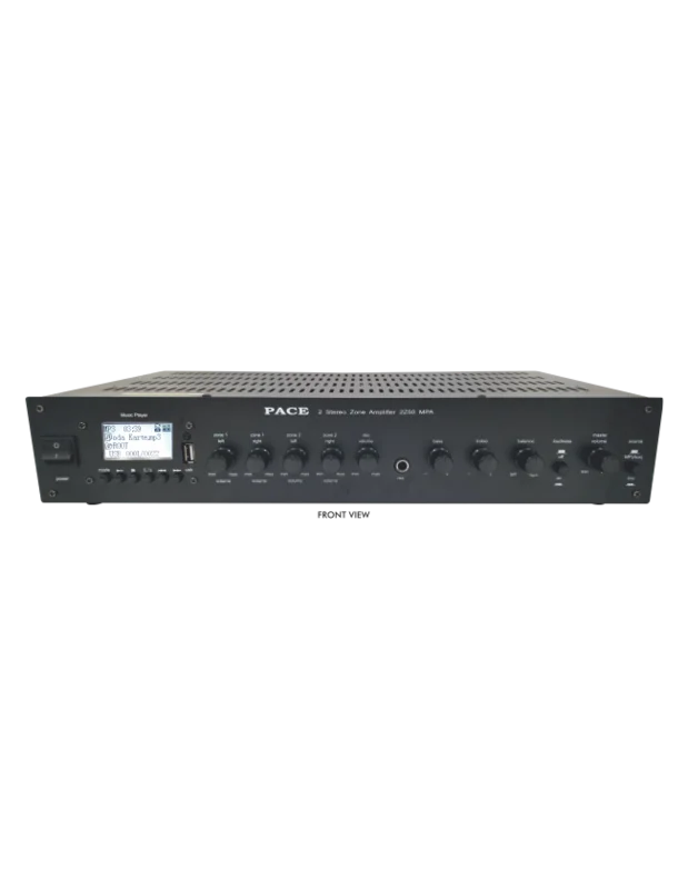 PACE 2Z50 MPA (2 Stereo Zone Amplifier with USB Card Reader)