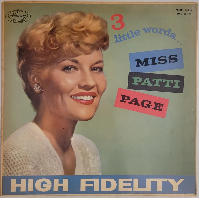 Patti Page - 3 Little Words...Miss Patti Page Lp