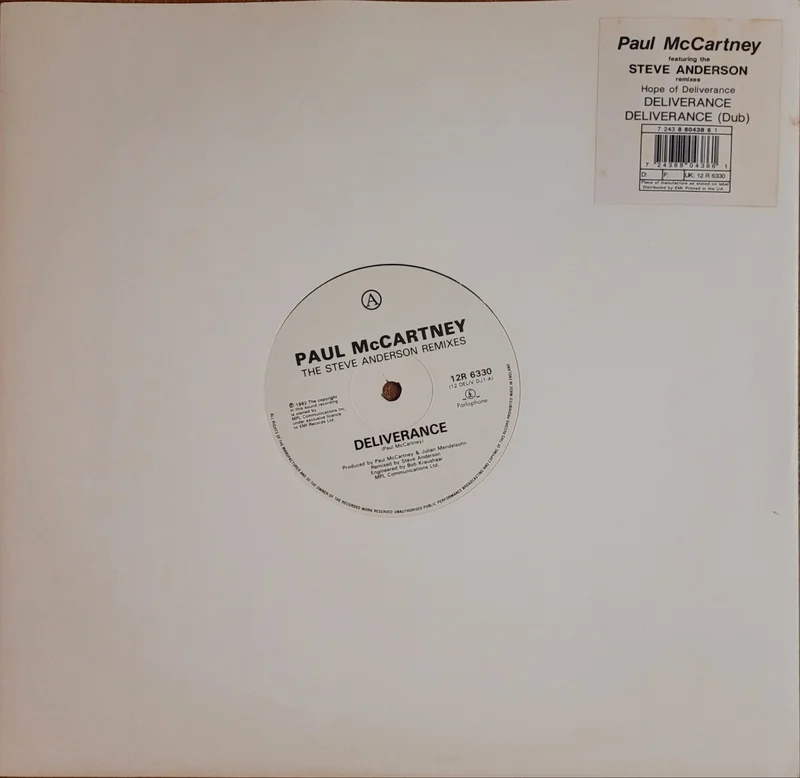 Paul McCartney  Deliverance (The Steve Anderson Mixes) 12" Single