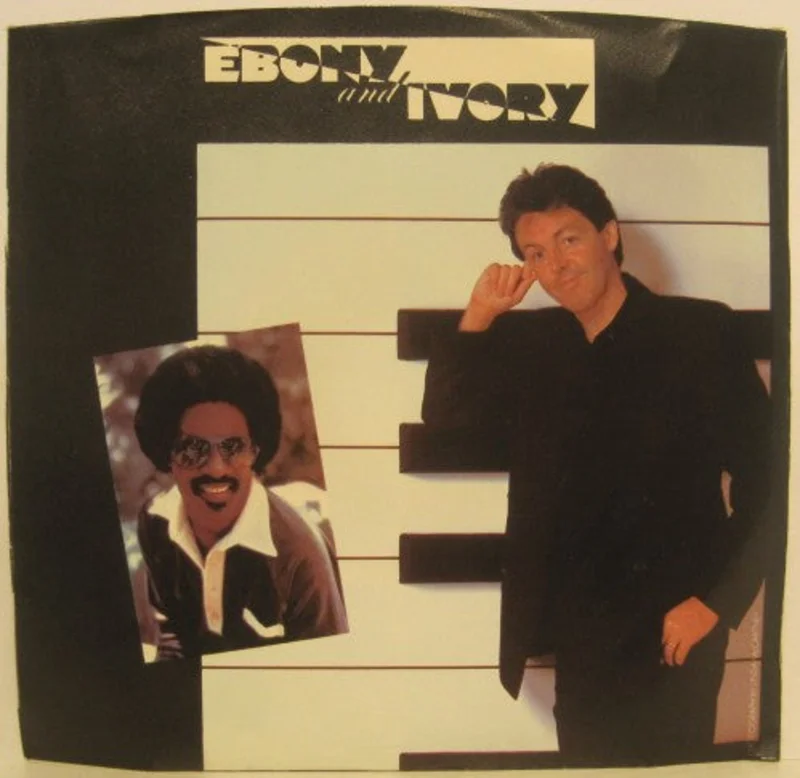 Paul McCartney & Stevie Wonder - Ebony and Ivory / Rainclouds w/ PS