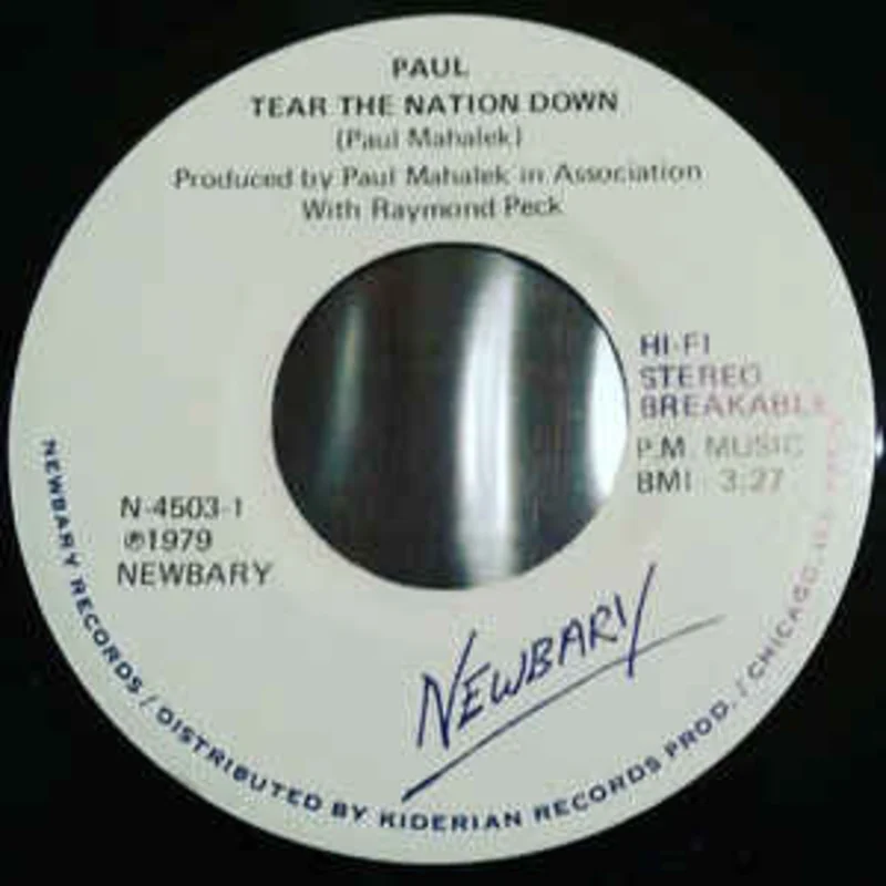 Paul - Tear The Nation Down USED 7"