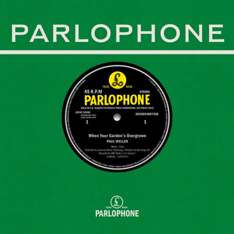 Paul Weller - When Your Garden's Overgrown - special 7" release on colored vinyl for RSD26