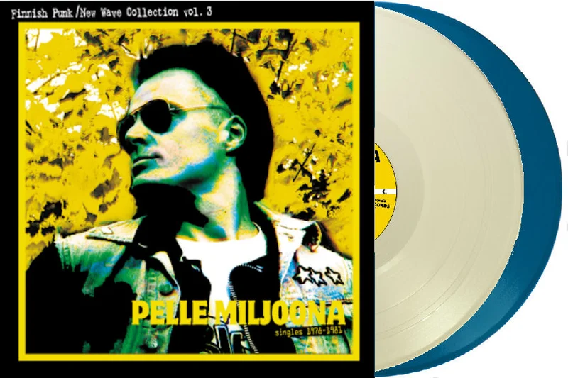 Pelle Miljoona - Singles 1978 to 1981 NEW 2xLP (blue & white vinyl)