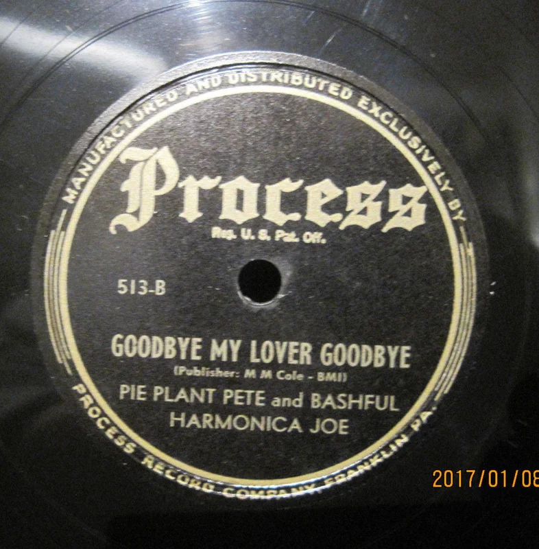 Pie Plant Pete - That Mother In Law b/w Goodbye My Lover Goodbye