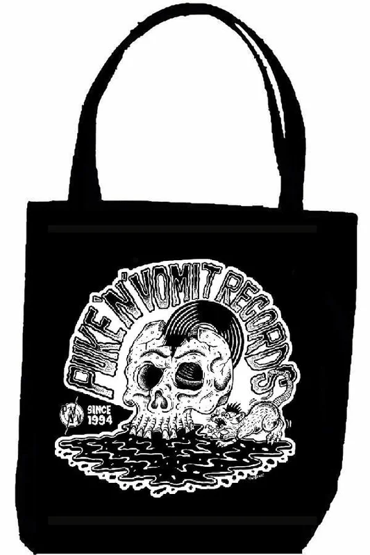 PNV RECORDS SKULL tote