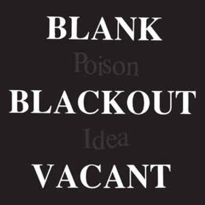 Poison Idea - Blank, Blackout, Vacant NEW 2xLP