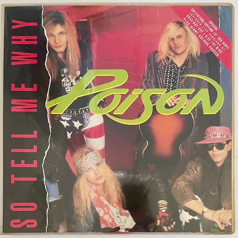 Poison - So Tell Me Why 12" Single (Ltd Red Vinyl + Poster)